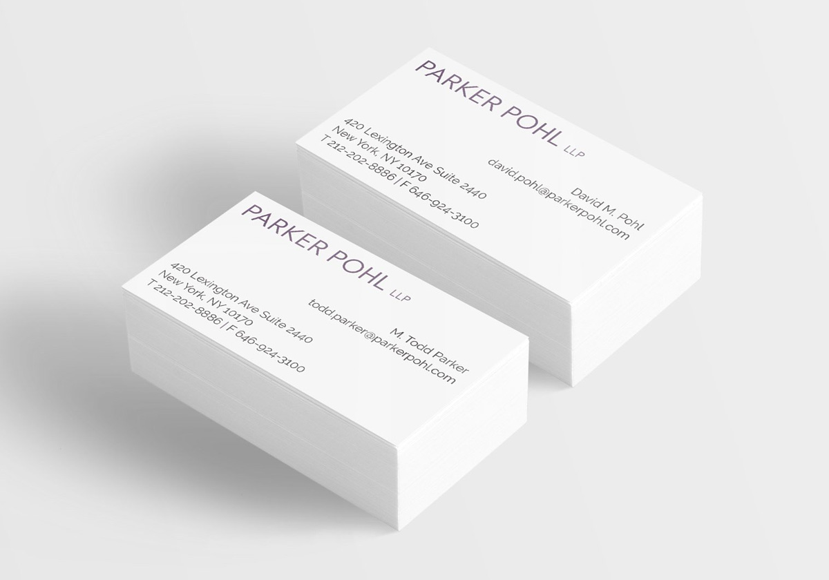 Image of Parker Pohl's business cards